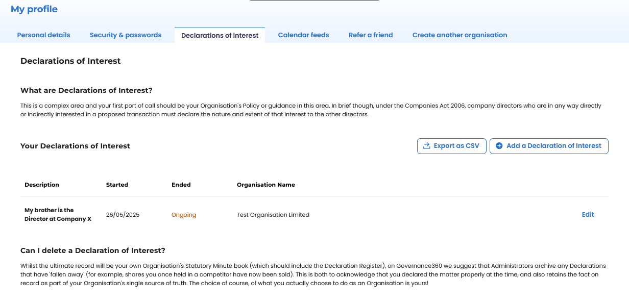 Screenshot 2026 02 13 at 16 42 49 Declarations of Interest Governance360